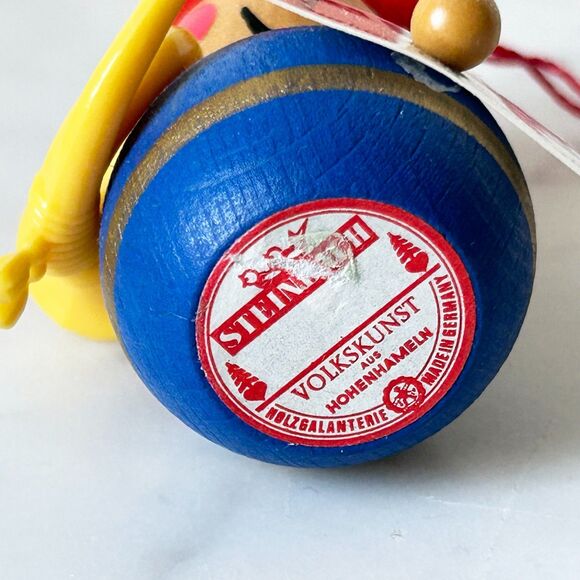 Vintage Steinbach Wooden Christmas Ornament French Horn Band Member Postcard - Picture 6 of 6